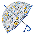 Clayre & Eef Childrens umbrella Vehicles blue