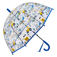 Clayre & Eef Kinder-Regenschirm Vehicles blue
