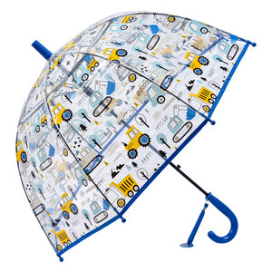 Clayre & Eef Kinder-Regenschirm Vehicles blue