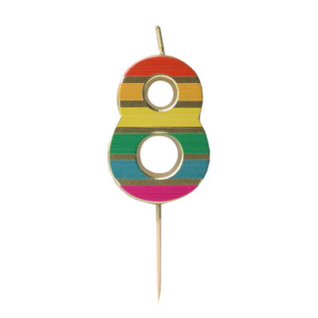 Candle 8 Rainbow