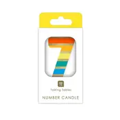 Talking Tables Candle 7 Rainbow
