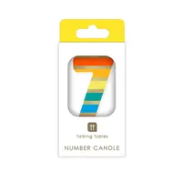Talking Tables Candle 7 Rainbow