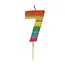 Kerze 7 Rainbow