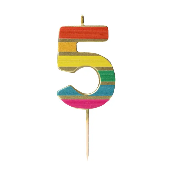 Candle 5 Rainbow