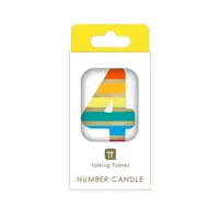 Talking Tables Candle 4 Rainbow