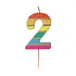 Talking Tables Kerze 2 Rainbow