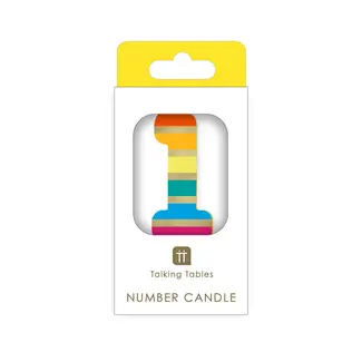 Talking Tables Candle 1 Rainbow
