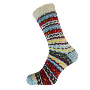 Gemjar Socks Men Wollmix Patterned cream