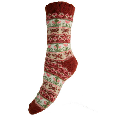 Gemjar Socken Wollmix Ribbons red