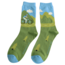 Männer-Socken Bamboo Mountain Biking sky