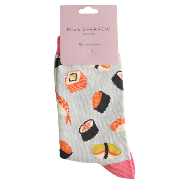 Socks Bamboo Sushi silver