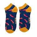 Miss Sparrow Trainer Mens Socks Bamboo Chillis navy