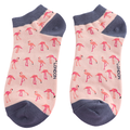 Miss Sparrow Trainer Socks Bamboo Wild Flamingos dusky pink