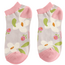 Miss Sparrow Trainer Socks Bamboo Falling Daisies silver