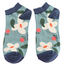 Trainer Socks Bamboo Falling Daisies duck egg