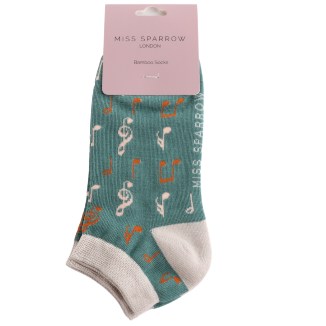 Trainer Socken Bamboo Music teal