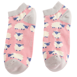 Miss Sparrow Trainer Socks Bamboo Happy Sheep dusky pink