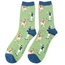 Mens Socks Bamboo Footballers green