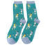 Mens Socks Bamboo Footballers teal
