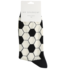 Miss Sparrow Mens Socks Bamboo Football Pattern white