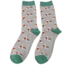 Männer-Socken Bamboo Trains grey