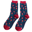 Miss Sparrow Socken Bamboo Petite Flowers navy