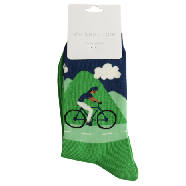 Mens Socks Bamboo Mountain Biking navy