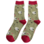 Socks Bamboo Jumping Sheep olive