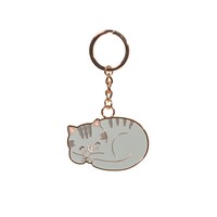 Sass & Belle Keyring Enamel Cat