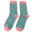 Socken Bamboo Snails teal
