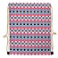 Backpack Geometric red/blue