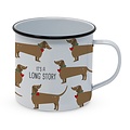 Paperproducts Design Enamel Mug Long Story Happy