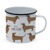 Paperproducts Design Enamel Mug Long Story Happy