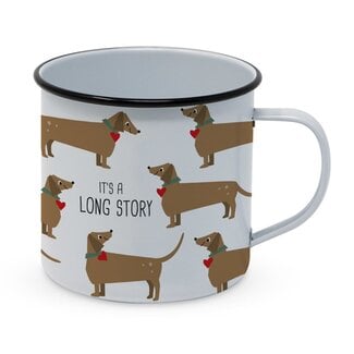 Paperproducts Design Emaille Becher Long Story Happy
