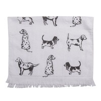 Clayre & Eef Guest towel Dogs
