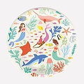 My Little Day Pappteller Set of  8 Mermaids