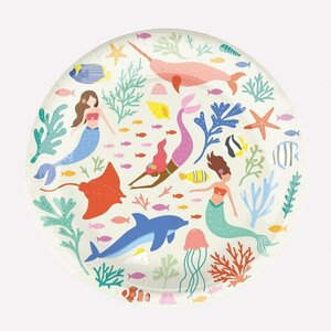 My Little Day Pappteller Set of  8 Mermaids