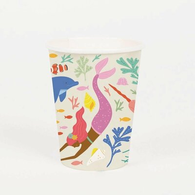 My Little Day Paper Cups Set of  8 Mermaids