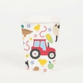 My Little Day Paper Cups Set of  8 Farm Animals