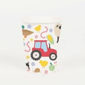 My Little Day Paper Cups Set of  8 Farm Animals