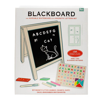 Rex London Tabletop Blackboard and Whiteboard Easel Set