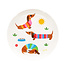 Rex London Children's Melamine Plate Sunny Sausage Dog