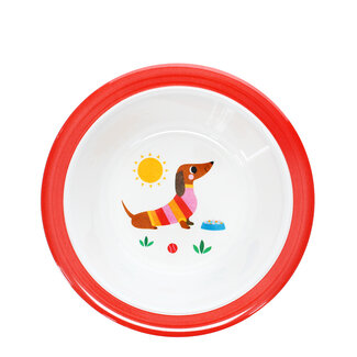 Rex London Kinder-Melaminschale Sunny Sausage Dog