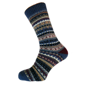 Gemjar Socken Men Wollmix Nordic blue/black/burgundy