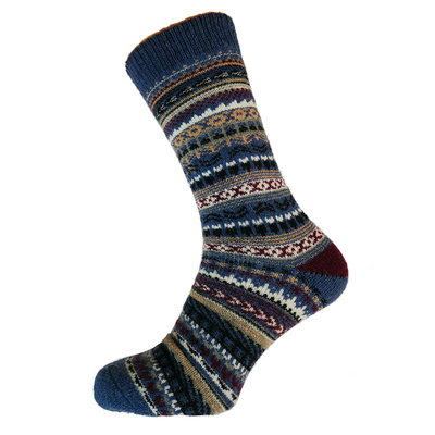 Gemjar Socks Men Wollmix Nordic blue/black/burgundy