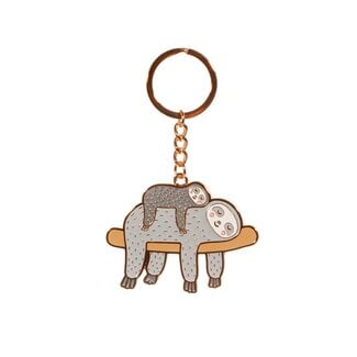 Sass & Belle Keyring Enamel Sloth