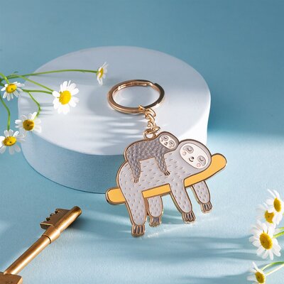 Sass & Belle Keyring Enamel Sloth