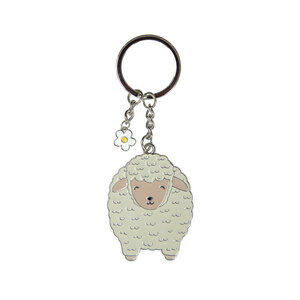 Sass & Belle Keyring Enamel Sheep