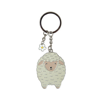 Sass & Belle Keyring Enamel Sheep