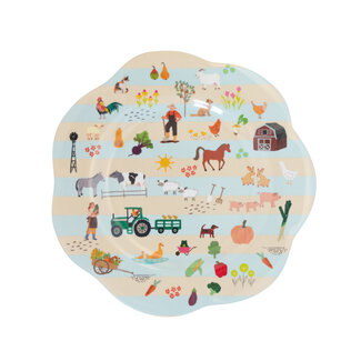 Overbeck and Friends Melamine plate My Little Farm small